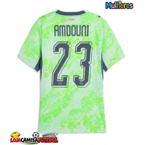 Camisa de Futebol Suíça Zeki Amdouni #23 Equipamento Secundário Mulheres Mundo 2026 Manga Curta